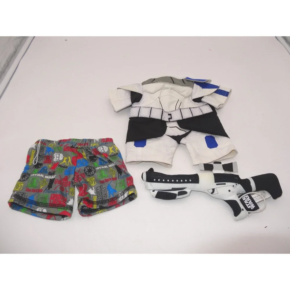 Build-A-Bear Workshop Star Wars Stormtrooper Jumpsuit Costume Gun and Pjs 16in